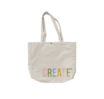 Natural Cotton Laptop Tote